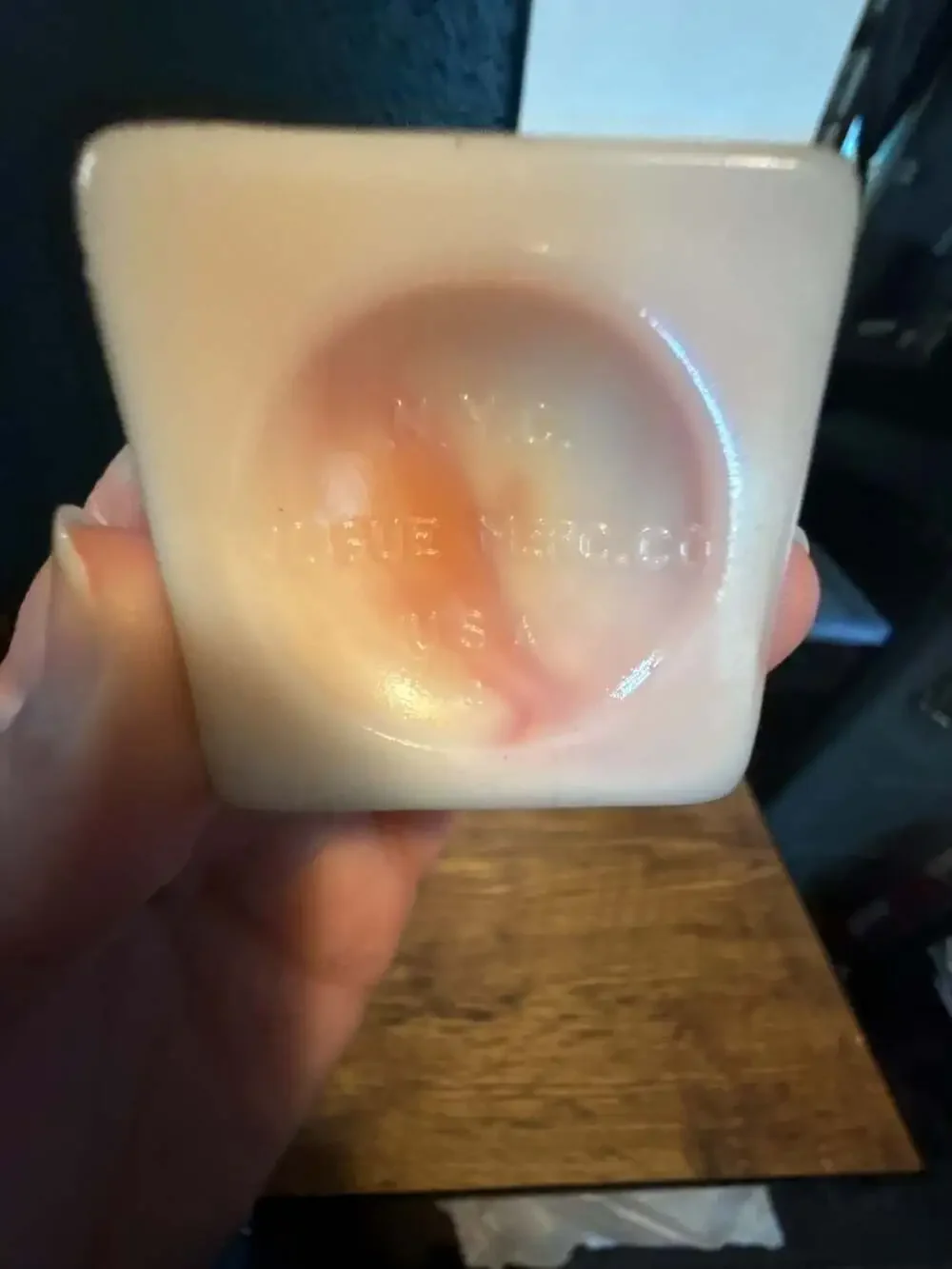 Vogue Mercantile Co. Akro Agate Slag Glass Urn Toothpick Holder Vase